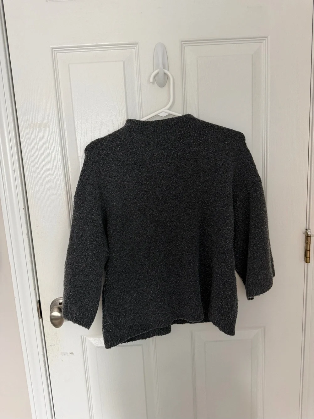Abercrombie & Fitch Charcoal Gray Knit Pullover - Picture 2 of 3